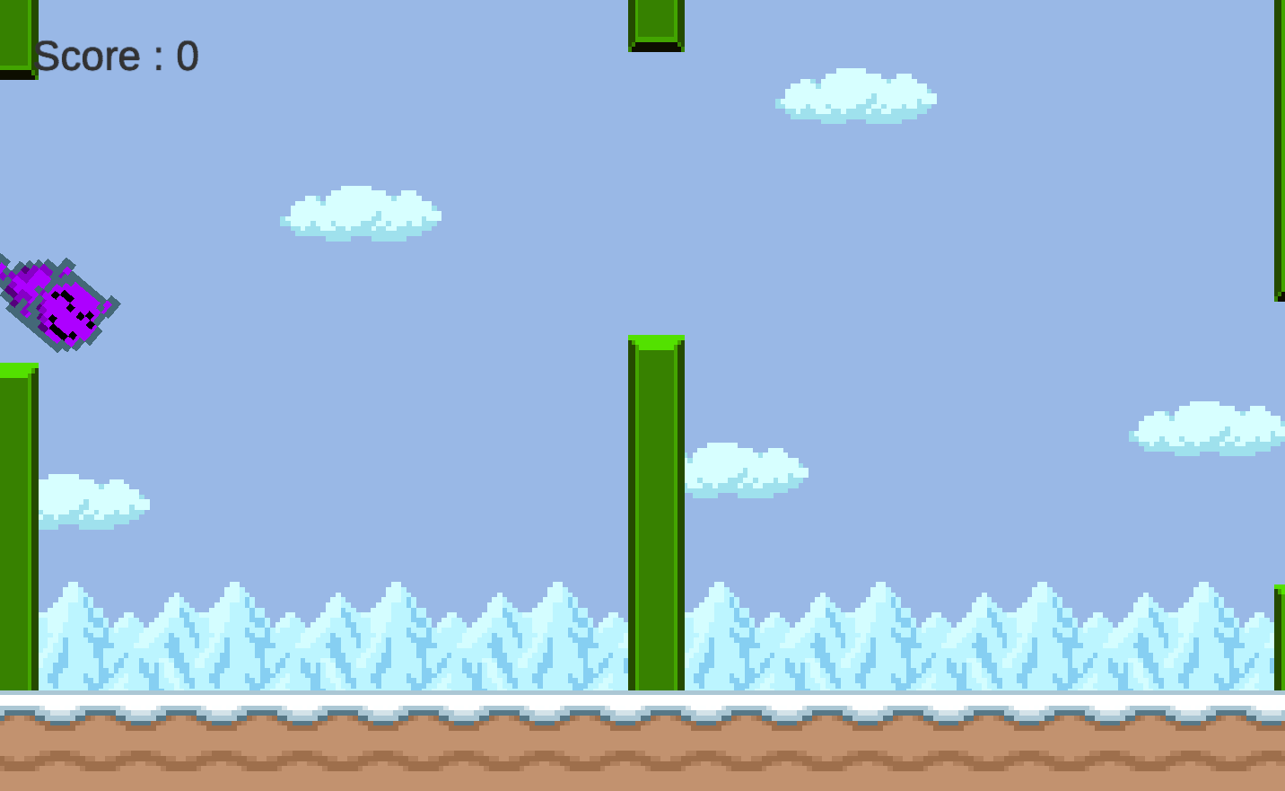 空飛ぶねこまうすのゲーム画面