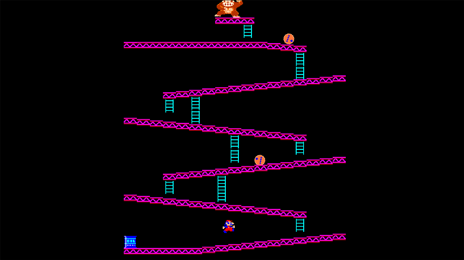 Donkey Kongのゲーム画面