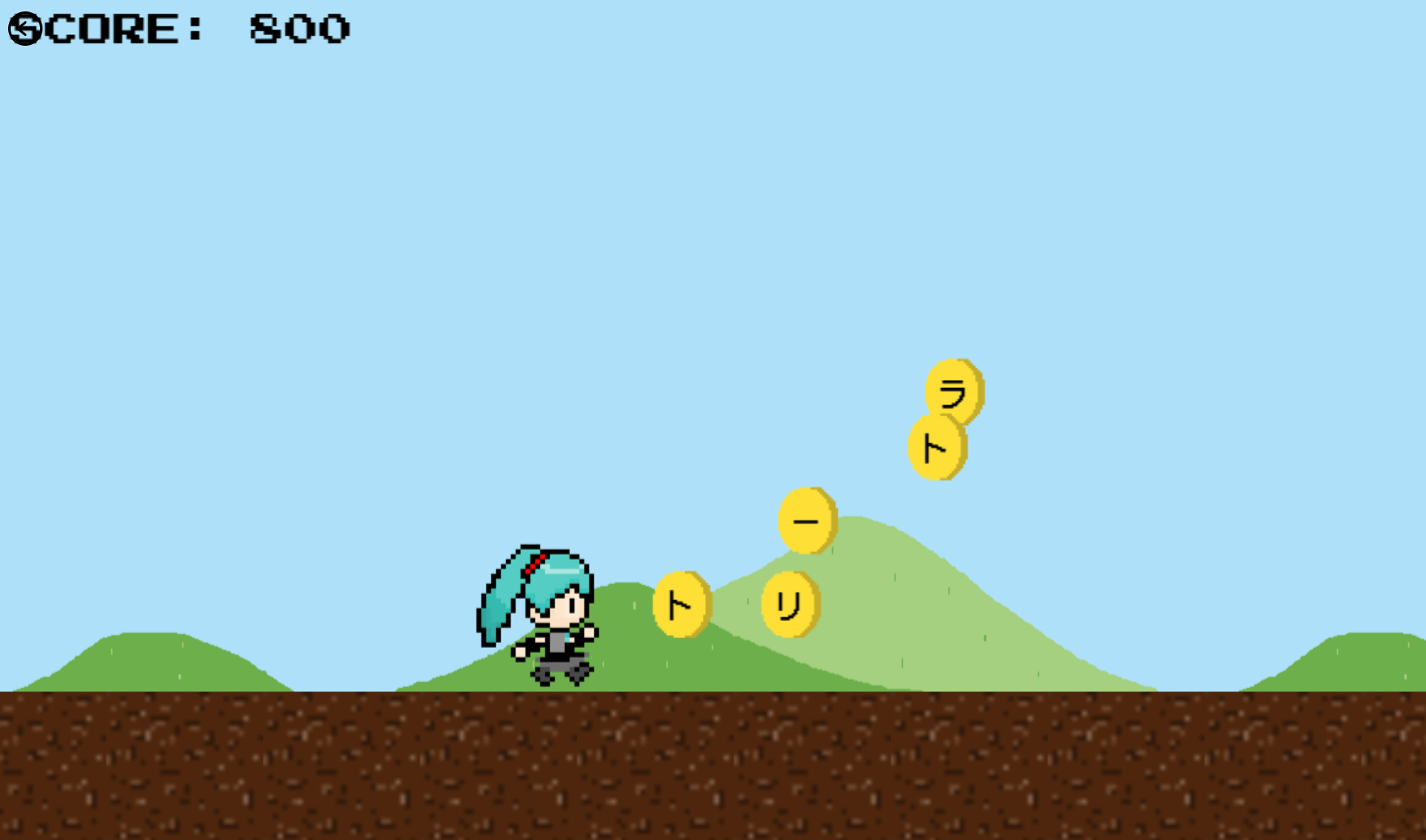Miku Run Adventureのゲーム画面