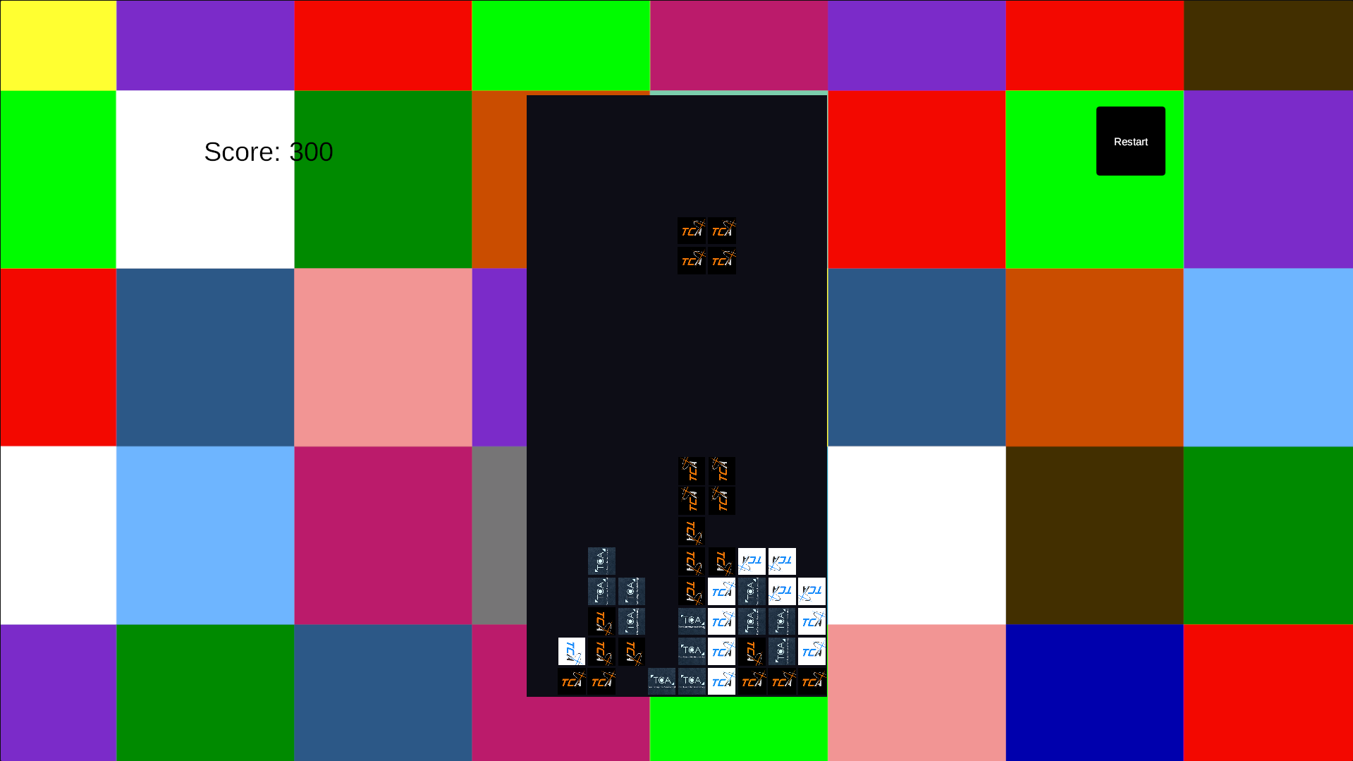 TCAtetrisのゲーム画面